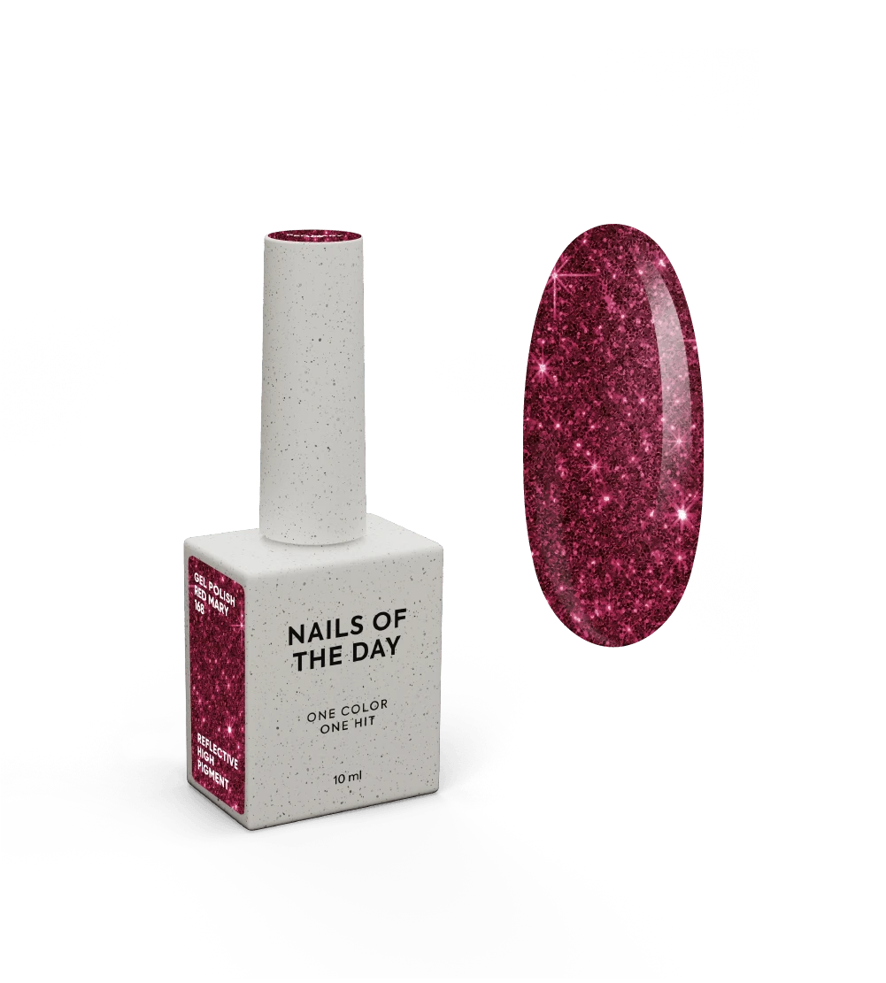 NAILSOFTHEDAY Gel polish Red Mary